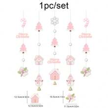 Christmas Party Decoration Wall Hanging, Holiday Celebration Pom Pom Garland, Elderly Christmas Tree Snowman Pendant - Christmas - View 7