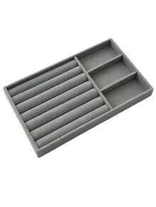 Transparent Acrylic Jewelry Storage Box, Large Capacity Desktop Drawer-Style Storage Box, 5-Layer Acrylic Jewelry Box, Velvet Jewelry Tray, Portable Jewelry Display Box, Stackable Drawer-Style Storage Rack - Multicolor - View 15