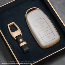 Soft TPU Car Remote Key Shell Compatible With Chery Tigo 7 8 Pro Max Omoda C5 Tigo 7 8 Plus Arrizo 5 Plus Key Fob Protector Accessory Car Accessories Women Keyring - B - View 8