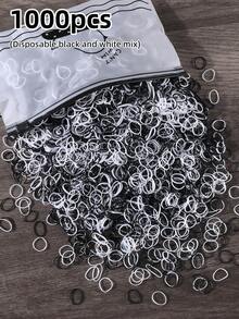 1000pcs Dopamine Colorful Rubber Bands Hair Ties Hair Rings Non-Damaging Hair Ropes Multi-Purpose Hair Accessories Rubber Bands Gift - Multicolor - View 18