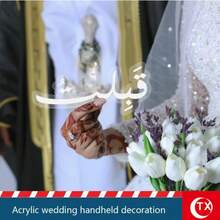 1/2pcs Customized Wedding Blessing Signature Decor, Home Decoration, Suitable For Valentine's Day Gift, Wedding Table Decor, Wedding Anniversary, Room Decor Accessories, Bedroom Decor, Couple Confession Decor, Photo Props - Multicolor - View 8