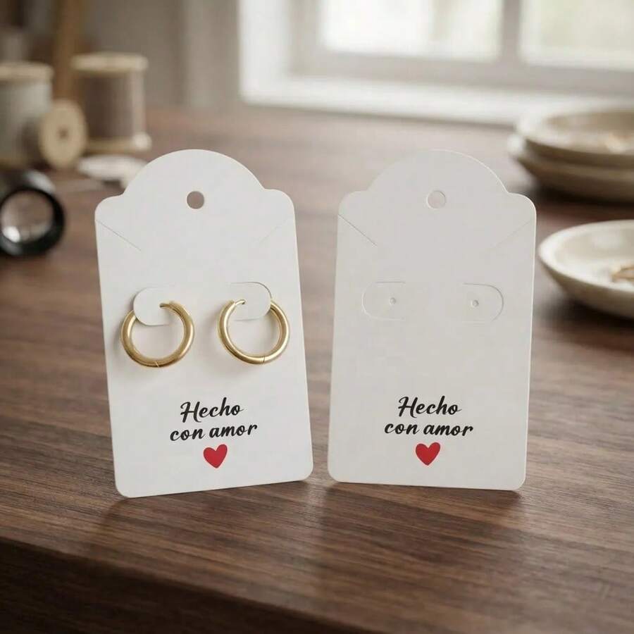 Creative Mariu Decorative Jewelry Display Card For Necklaces And Earrings - White - View 1