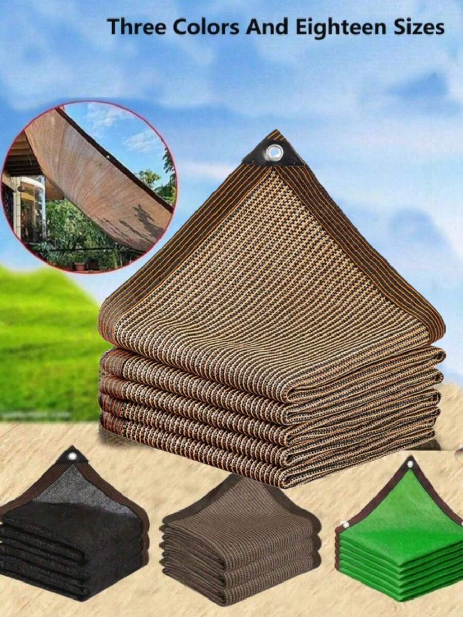 1-Piece UV-Resistant HDPE Shade Sail, Fence Safety Barrier, Garden Fence, Gazebo Shade Cloth, Privacy Screen, Outdoor Shade Net, Windproof, Birdproof, Insectproof, Snowproof, Dustproof, Suitable For Summer Camping, Outdoor Swimming Pools
