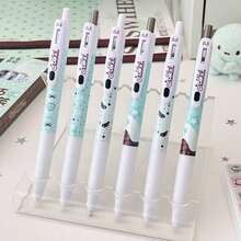 4pcs Thin Milk Cream Retractable Neutral Pens, 0.5mm Black Ink, Quick-Drying Ink, Clean Writing, No Smudging, Multiple Styles, Back To School Essentials, Office Supplies, Teacher Supplies, Kawaii School Supplies, Acrylic Paint, Christmas Gifts For Women, Highlighters - One Size - View 5