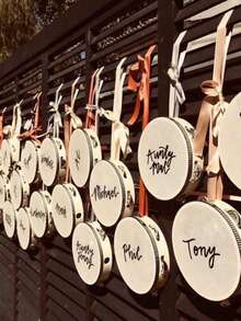 10/15/20 buah Tamborin Genggam Kayu Putih dengan Lonceng Logam dan Label Hadiah, Alat Musik Ritme Kecil untuk Upacara Pernikahan, Perayaan Gereja, Pesta Lajang, Suvenir Meja Resepsi, Permainan Pesta, Acara Ulang Tahun, dan Kenang-kenangan Tamu - beraneka warna - View 7