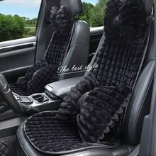1pc Soft Plush Bow Design Car Headrest Neck Pillow, Comfortable Car Seat Cushion For Winter, Neck Support Pillow, Available In Multiple Colors - A - View 11