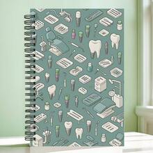 Different Teeth Spiral Notebook - Whimsical Cartoon Teeth Design, High-Quality Paper & Portable Size For Note-Taking, Studying, Creative Writing - Ideal For Students & Professionals, Notetaking Diary, Playful Design, Study Journaling, Office Workers - One Book (50 Pages, 100 Pages) - View 13