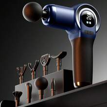 Massage Gun Deep Tissue Percussion Massager LED Display 20 Speed Levels 8 Interchangeable Massage Heads High-Frequency Vibration Portable Muscle Massager Suitable For Home, Gym, Sports And Daily Relaxation - View 11