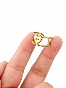 2pcs Stainless Steel Open Rings Findings Silver Gold Color Wide Round Chain Ring Base For DIY Rings Jewelry Making Accessories - DIY Ring - View 3