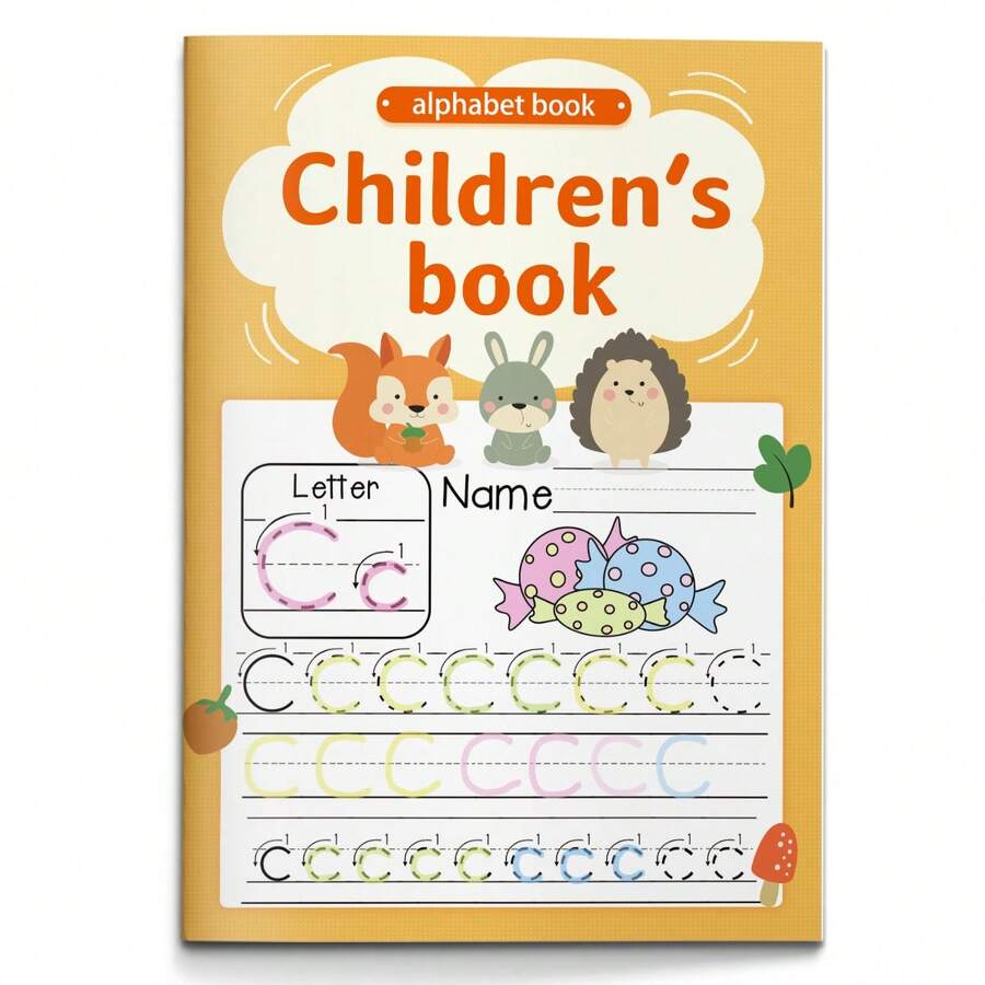 A-Z Alphabet Learning & Tracing Notebooks, Uppercase And Lowercase Letter Writing, Vocabulary Matching, Letter Search, Coloring Activities And ABC Recognition Practice For Early English Learning And Handwriting Skills - Alphabet Learning Activities - View 1