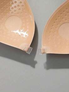 1pc Women's Summer Triangle Invisible Bra, Seamless Comfortable, Good Coverage, With Transparent Straps, Suitable For Wedding Photography - Multicolor - View 3