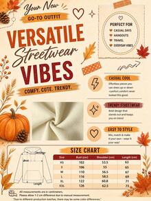 New Women's Fashion Autumn/Winter Hooded Sweatshirt, Printed Butterfly Pattern, Soft And Comfortable, Fleece Lined Top Casual Fall - Apricot - View 2