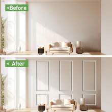 Flexible Wall Decoration, Peel & Stick Self-Adhesive Panel Mold, DIY Home Background Wall Decor, PVC Material Perfect For Home Decoration Use - A - View 5
