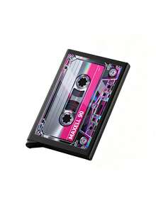Ví đựng thẻ pop-up thiết kế băng cassette vintage, ví thẻ pop-up cầm tay chống trầy xước, có ngăn thẻ ẩn cho thẻ ID và thẻ tín dụng, quà tặng đa dụng cho người yêu âm nhạc, phù hợp đi làm, du lịch, dùng trong ký túc xá, quà tặng lý tưởng cho Ngày Nhà giáo, Tựu trường và Ngày Độc lập - Nhiều màu - Xem 15