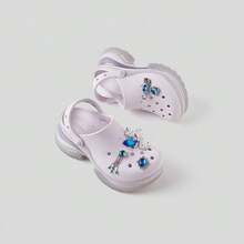 Crocs Women's Beach Dolphin Thick Sole Air Cushion Sandals - Grape Ice - View 3