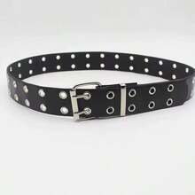 1pc Women's Rivet Spiked Punk/Goth Rock Style Casual Hip Hop Jeans Belt Summer, School - Multicolor - View 15