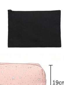 1pc Ins Style Star Print Makeup Bag, Portable Large Capacity Toiletry & Stationery Storage Bag, Multi-Color Star Print Polyester Material, Minimalist Casual Style, Suitable For All Seasons, Ideal For Teens And Adults, Travel School Daily Bathroom Cosmetics Storage,Makeup Organizer,Room Decor - Multicolor - View 14