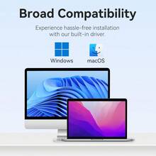 VENTION 2-in-1 USB-A & Type-C ke Adaptor Konverter Video HDMI, Output Full HD 1080P@60Hz, Adaptor Plug-and-Play Portabel untuk Desktop, Laptop, Monitor, TV, Proyektor - View 7