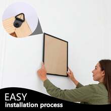 251Pcs Picture Hanging Kit Black & Gold Heavy Duty Picture Frame Hanger Art Work Photo Wall Hook With Screws - Multicolor - View 7