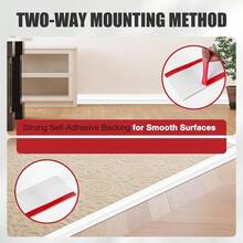 1Roll 3meters/118.11inch Self‑Adhesive Floor Cord Cover, Flexible Cable Concealer Duct Protector, Cable Management Strip For Home, Office & Surface Floor Use - A - View 12