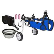 Pet Rear Leg Wheelchair Chest Harness Set, Rear Leg Support Mobility Aid For Disabled, Elderly, Post-Surgery Recovery Pets, Supports Daily Activity Recovery, Fits 1-8kg Small Pets, Suitable For Teddy Dogs, Cats And Other Small Cats And Dogs, Meets Home Care, Indoor Activity, Light Outdoor Travel And Other Usage Scenarios, Small Pet Mobility Aid - Royal Blue - View 9