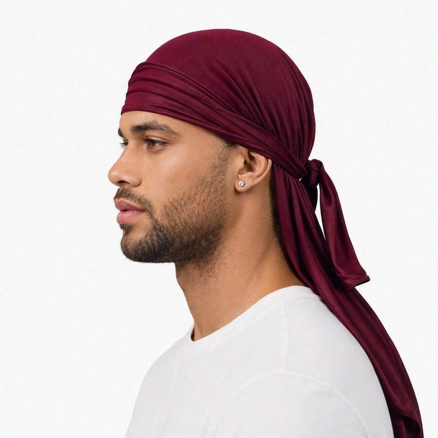 Men's Elastic Breathable Sports Headband Tie-Up Headwrap - Men's Lace-up Hat - View 1