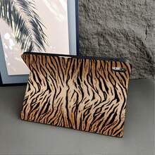 1件復古虎紋保護翻蓋平板電腦保護殼，附筆槽，相容 iPad 10代 Smart Case/Air 13(M3 2025)/Air 11/11(A16 2025)，相容 OPPO Pad、 MatePad、Vivo Pad、Honor Pad、Xiaoxin Pad - 彩色 - 查看 4