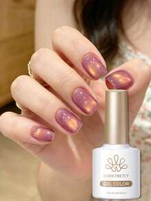 BORN PRETTY 10ml 玻璃貓磁吸凝膠指甲油，UV LED 玫瑰陛下浸泡式脫色 DIY 美甲，適合派對與日常美甲設計 - 乾枯玫瑰色 - 查看 4