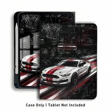 跑車 UV 列印平面圖案，適用於 保護殼 /MatePad 11.5 2025/MatePad SE 11inch/Honor 平板保護殼/Honor 9/10/X8A/ Pad SE 11inch(2023)/ Pad 2/ A9 及更多/ 11th Gen A16 保護殼 - 款式16 - 查看 3