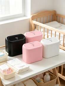 1/2pcs Minimalist Flip-Top Storage Box, Baby Supplies Desktop Organizer, Bedroom Dust-Proof Storage, Multi-Functional Storage Organizer - Multicolor - View 5