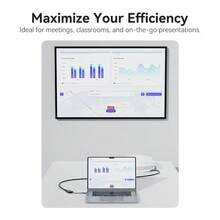 VENTION 2-in-1 USB-A & Type-C ke Adaptor Konverter Video HDMI, Output Full HD 1080P@60Hz, Adaptor Plug-and-Play Portabel untuk Desktop, Laptop, Monitor, TV, Proyektor - View 3