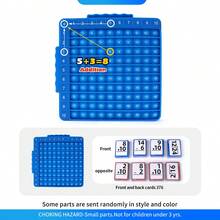 Digital Press-Down Chessboard Math Enlightenment Game Board Toy, Children's Multi-Function Early Education Arithmetic Teaching Aid, Complete Set Includes Blue Press-Down Chessboard + Double-Sided Formula Flash Cards, Chessboard Front And Back Dual Card Slots With Double-Sided Printed Cards For Easy Self-Check Learning, Soft Press-Down Bubble Stress Relief Fun, Escape Paper-Based Exercises, Intuitively Master Number Operation Logic, Thickened Material With Rounded Edges To Protect Little Hands, Preschool To Elementary School Home Classroom Parent-Child Interactive Teaching Aid, Learning Through Play To Enhance Math Interest, Back To School Gift Educational Toy - Multicolor - View 12