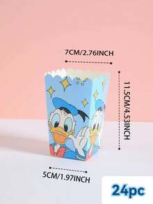 6pcs/12pcs/24pcs Cartoon Theme Party Candy Boxes, Theme Party Gift Boxes, Candy And Cookie Boxes, Party Gift Bags, Party Gift Boxes, Suitable For Birthday Party, Candy And Popcorn Box Decoration, Applicable For Back To School Party, Holiday Essential Party Supplies - Multicolor - View 8