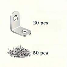 L-Shaped Angle Bracket, Metal Thickened Reinforced With Screws Set, Suitable For Wooden Furniture Chairs Drawers Cabinets, Missing Hardware Replacement Parts, Small Support Corner Brackets Fasteners - Multiple Styles - View 8