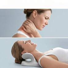 Neck Massage Pillow, Sleep Neck Support Slow Rebound Memory Foam Neck Support Cushion, Chiropractic Neck Stretcher Pillow For Sleeping Rest - Multicolor - View 4