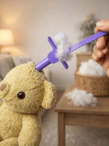 3D Printed Doll Stuffing Tool Set - Ergonomic Handheld Stuffing Assistant, Suitable For Plush Toys, Crochet Dolls And Knitted Dolls, Complete DIY Stuffing Kit For Plush Animal Making, Repair, Handmade Crafts (Suitable For Crochet Dolls, Doll Stuffing Tools) - Multicolor - View 6