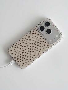 1pc Korean Minimalist Autumn/Winter Brown Leopard Y2K Phone Case, Premium High-End Style, Compatible With Phone 18 Pro Max/18 Pro/17 Pro Max/17 Pro/17/16 Pro/16/16 Pro Max/15 Pro/15 Pro Max/Shockproof IMD/14 Pro/14 Pro Max/14/13 Pro Max/13 Pro/13/12 Pro Max/12 Pro/11 Pro Max/11, Unique Niche Design, Smooth Touch, Popular Holiday And Birthday Gift - Multicolor - View 3