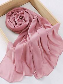 New Soft Women's Muslim Hijab Scarf Shawl - Black and White - View 15