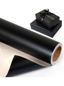 Black Matte Wrapping Paper, Solid Color Paper, Gift Wrapping Paper, Suitable For Weddings, Valentine's Day, Birthdays, DIY Bouquets, Metallic Texture Gift Wrapping Paper, DIY Accessories Decorative Paper, Solid Color Pattern Wrapping Paper - A - View 11
