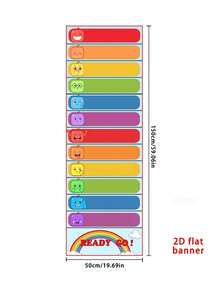 1pc 2D Interactive Desktop Game Banner/Party Banner, Atmosphere-Creating Multiplayer Game Tablecloth, Reusable, Suitable For Team Building, Company Gathering, Family Party, Game Props, Holiday Party, Christmas And New Year Supplies - One Size Fits All - View 6