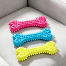 3pcs/1pc (Suitable For Small Dogs) Dog Chew Toy, Bone Shaped Dog Chew Toy, Clean Teeth, Rubber Toothbrush Stick Chew Toy, Used For Training And Entertainment (Suitable For Small Dogs, Not Suitable For Large Dogs) - Multicolor - View 5