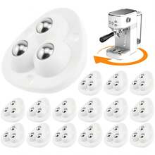 8pcs Self-Adhesive Furniture Casters, ABS Steel Self-Adhesive Kitchen Appliance Casters, 360° Swivel - Small Appliance Rollers, Countertop Wheels, Easy-To-Move Furniture - BB - View 5