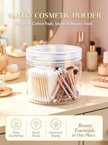 10pcs Transparent Plastic Jars With Lids, Suitable For Storing Slime, DIY Crafts And Jewelry. Featuring A Transparent Round Design For Easy Observation Of Contents, Leak-Proof Sealed Lids, Lightweight And Reusable Material. Perfect For Home Storage, Travel And Small Accessory Organization. - White - View 9