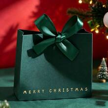 10pcs Premium Merry Christmas Gift Boxes, Multi-Color Decorative Gift Packaging Boxes And Bags For Gifting, Red Green Black White - View 16