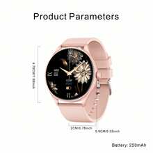 SENBONO Ladies' Smartwatch, 1.46-Inch High-Definition, Wireless Calling, Step Count, Sleep, Heart Rate, Multiple Exercise Modes, Information Reminders, Music Control, Dial Selection, Information Push, Ultra-Thin Round Screen, Christmas Gift - View 8