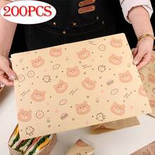 300 Sheets Of 15 * 11 Inch Sandwich Wrapping Paper, Tray Padding Paper, Thick Oil Absorbing Paper, Food Packaging Paper, Baking Paper, Kitchen Supplies, Desktop Decorative Paper, And 200/100/1pc To Choose From - View 10