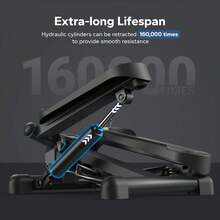 MERACH Mini Stepper For Exercise, 330LBS Capacity, Workout Equipment With Resistance Bands, Perfect As Exercise & Gym Equipment For Full Body At Home - Black-twist Stepper - View 8