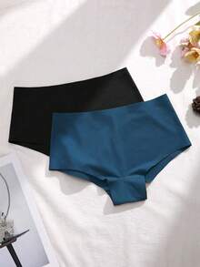 5pcs Women's Seamless High Elasticity Boxer Briefs - Multicolor - View 3