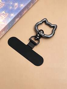 Stainless Steel Mobile Phone Lanyard Clip 360° Rotation Without Rope Jam With Cute Cat Head Spring Ring, Strong And Durable Metal Connecting Piece, Card - Multicolor - View 11