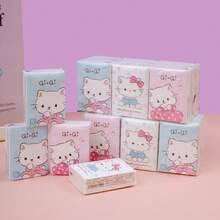 8/16/32/72/144pcs Portable Handkerchief Paper Bag Facial Tissues Portable Mini Pocket Napkins Students Travel With Tissues(8pcs=1pack) - Multi-color - View 5